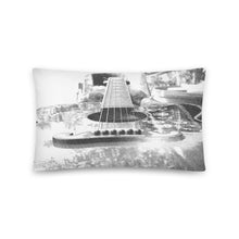 Load image into Gallery viewer, Throw Pillow Grayscale Guitar