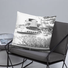 Load image into Gallery viewer, Throw Pillow Grayscale Guitar