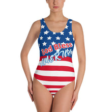 Load image into Gallery viewer, Swimsuit God Bless America One-Piece