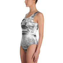 Load image into Gallery viewer, Swimsuit Grayscale Guitar One-Piece