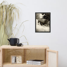 Load image into Gallery viewer, Poster Framed Buffalo in Motion