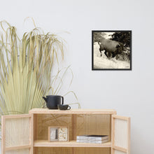 Load image into Gallery viewer, Poster Framed Buffalo in Motion