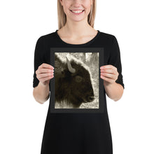 Load image into Gallery viewer, Poster Framed Buffalo Profile