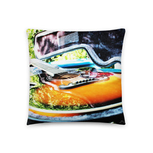 Throw Pillow Bright Toned Guitar