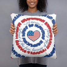 Load image into Gallery viewer, Throw Pillow Land of the Free
