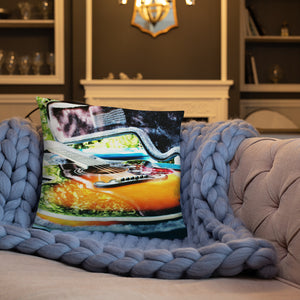 Throw Pillow Bright Toned Guitar