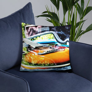 Throw Pillow Bright Toned Guitar