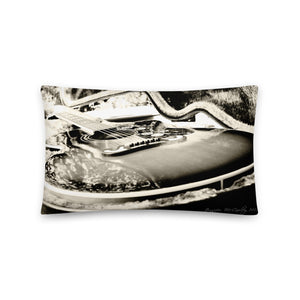 Throw Pillow Sepia Guitar