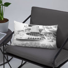 Load image into Gallery viewer, Throw Pillow Grayscale Guitar
