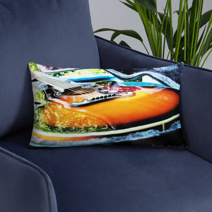 Throw Pillow Bright Toned Guitar