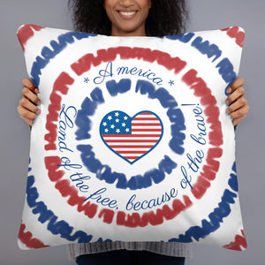 Throw Pillow Land of the Free