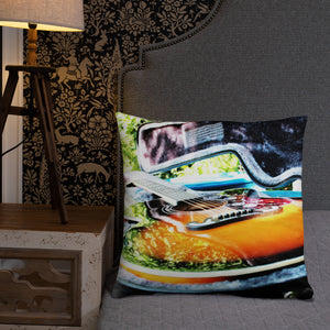 Throw Pillow Bright Toned Guitar