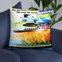 Load image into Gallery viewer, Throw Pillow Colorful Guitar
