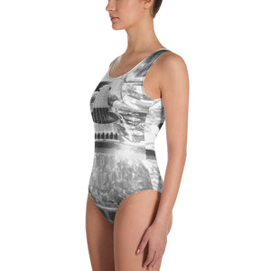 Swimsuit Grayscale Guitar One-Piece