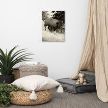 Load image into Gallery viewer, Canvas Print Buffalo in Motion
