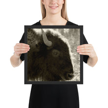 Load image into Gallery viewer, Poster Framed Buffalo Profile
