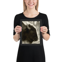 Load image into Gallery viewer, Poster Framed Buffalo Profile
