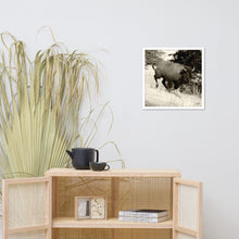 Load image into Gallery viewer, Poster Framed Buffalo in Motion
