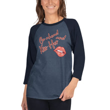 Load image into Gallery viewer, Shirt Kiss Her 3/4 Sleeve Raglan
